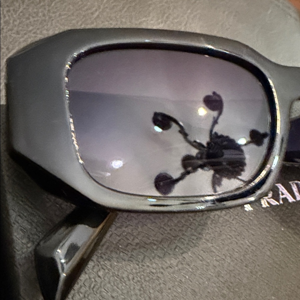 Authentic NWOT Prada Black Dark Tinted Sunglasses- with card, case, and box! - Picture 10 of 12